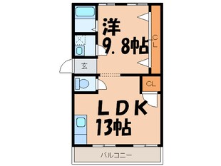 エ－ド白川（旧農住団地Ｈ棟）の物件間取画像